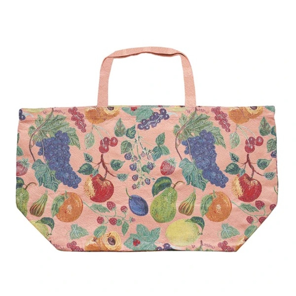 Last*** Nathalie Lete tapestry large MARKET bag! Tote bag. FRUIT! Very large bag